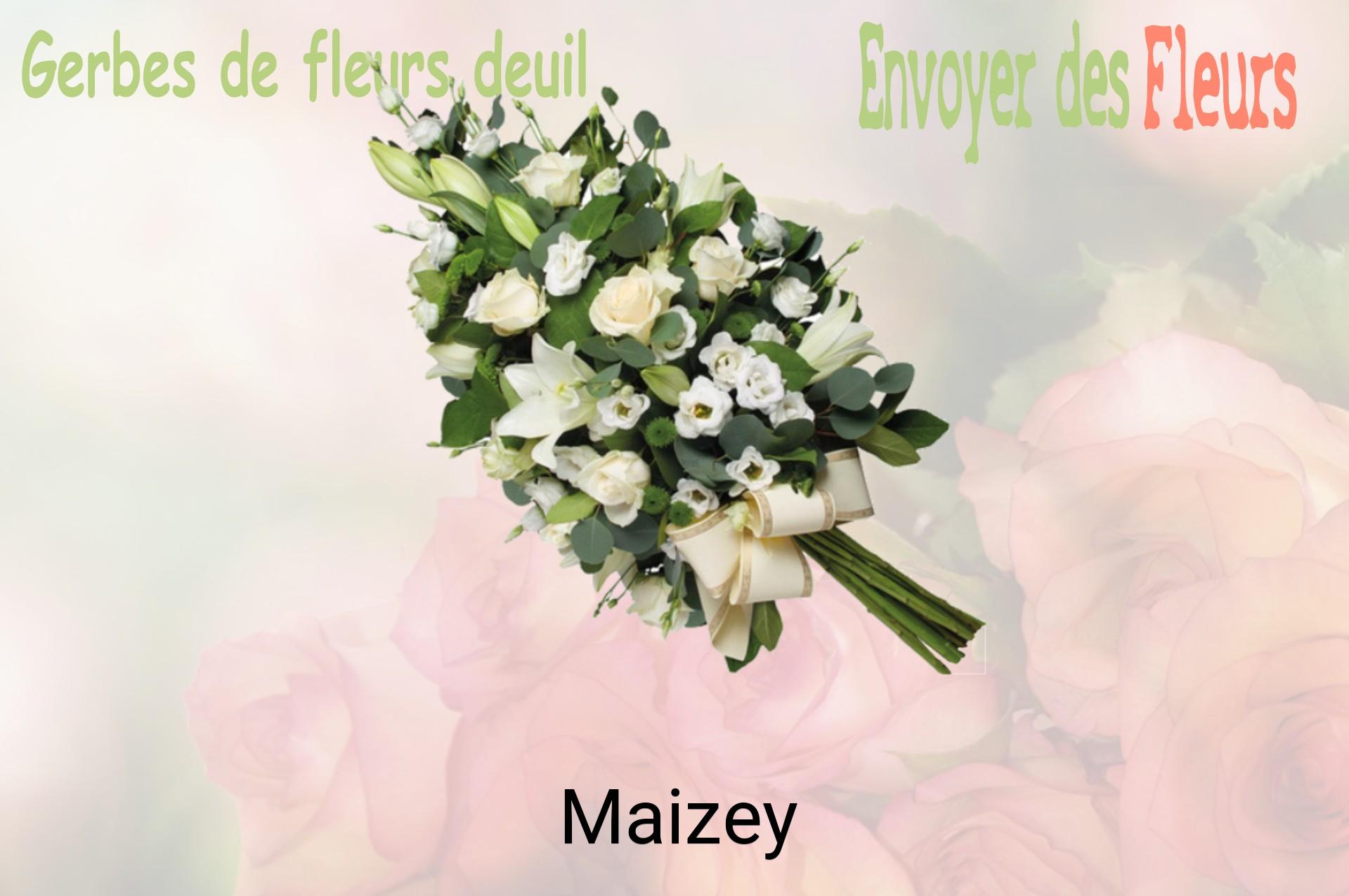 Gerbe de fleurs de deuil livrée à Maizey